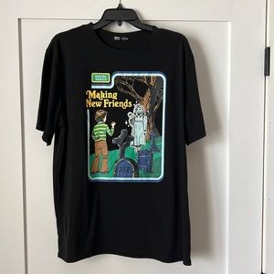 Making New Friends T Shirt - Steven Rhodes NWOT